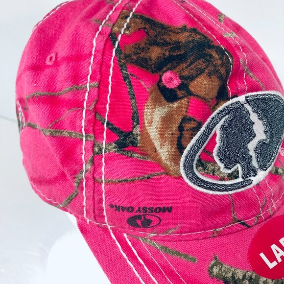 Mossy Oak Women's Pink Camo Baseball Cap Hat, Adjustable Back Strap, New w Tags - Picture 3 of 7